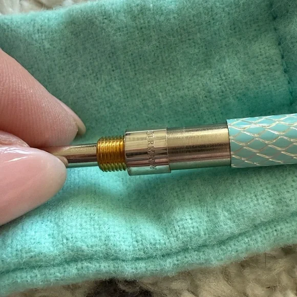 Tiffany & Co. Turquoise Pouch with Pen